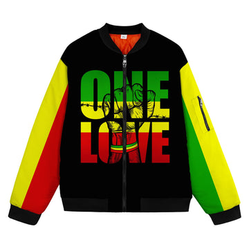 Reggae One Love Bomber Jacket Bomber Jacket Version 2 Zootop Bear