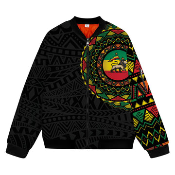 Ethiopia Flag Bomber Jacket Bomber Jacket Version 2 Zootop Bear