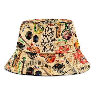 Our Beats Redefine The World Bucket Hat Bucket Hat Tianci