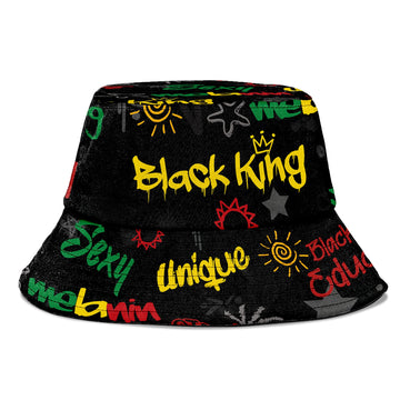 Black King's Time Bucket Hat Bucket Hat Tianci
