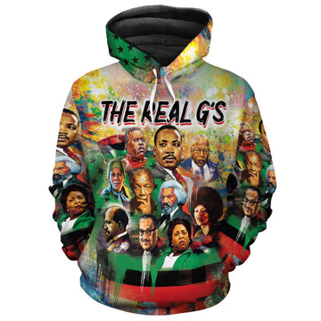 The Real G's Premium Hoodie Fleece Hoodie Zootop Bear Pullover S