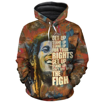 Bob Marley Premium Hoodie Fleece Hoodie Zootop Bear