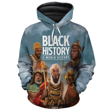 Black History Is World History Premium Hoodie Fleece Hoodie Zootop Bear Pullover S