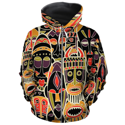 The Spirit Of Africa All-over Hoodie Hoodie Tianci Zip S