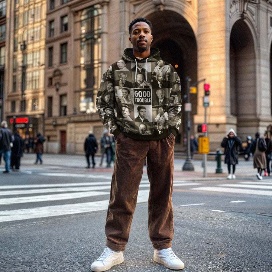 Good Trouble All-over Hoodie Hoodie Tianci