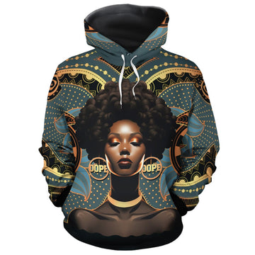 Powerful Woman in Patterns All-over Hoodie Hoodie Tianci