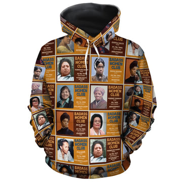 Badass Women Club All-over Hoodie Hoodie Tianci Pullover S