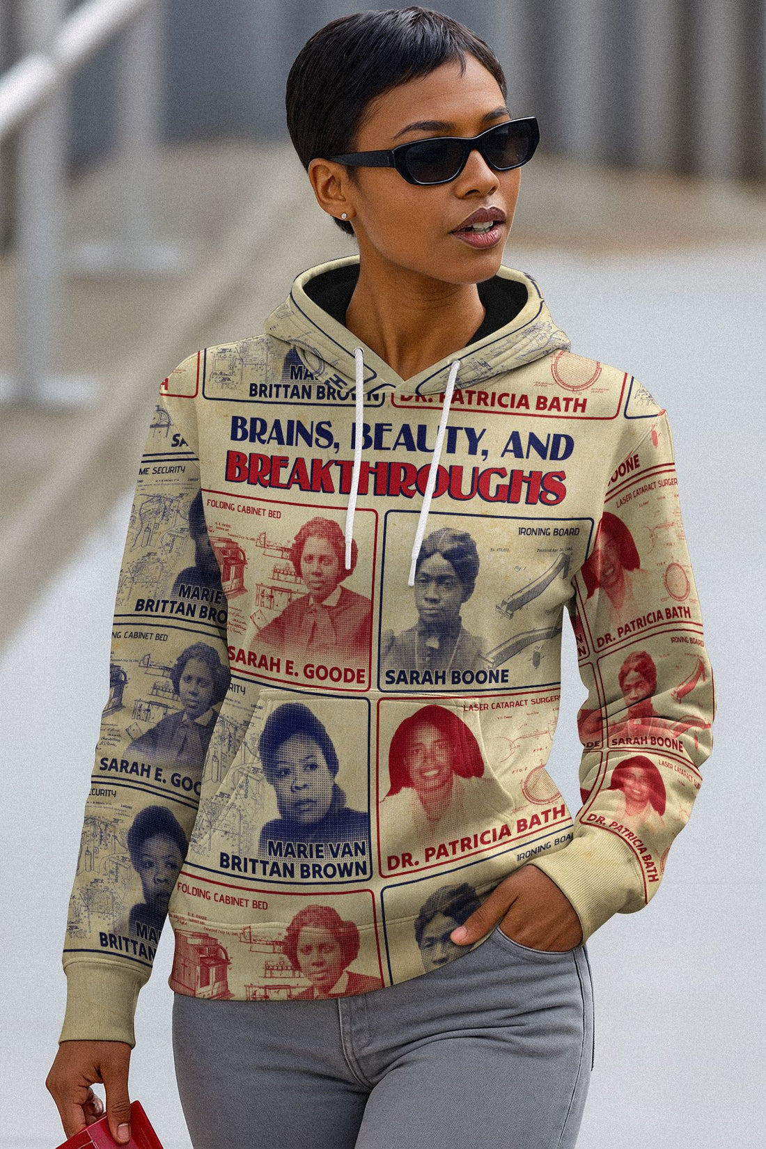 Brains Beauty And Breakthroughs All-over Hoodie Hoodie Tianci Pullover S