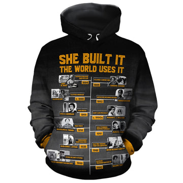 She Built It The World Uses It All-over Hoodie Hoodie Tianci Pullover S