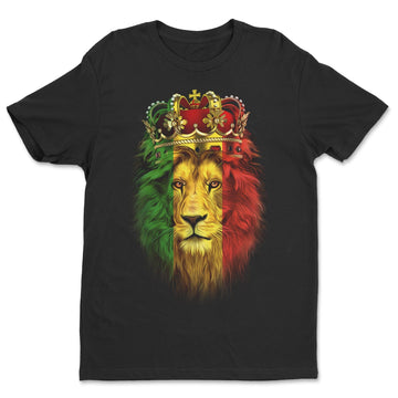 Lion Crown T-shirt Apparel Gearment Standard - Soft Feel & Modern Fit Black S