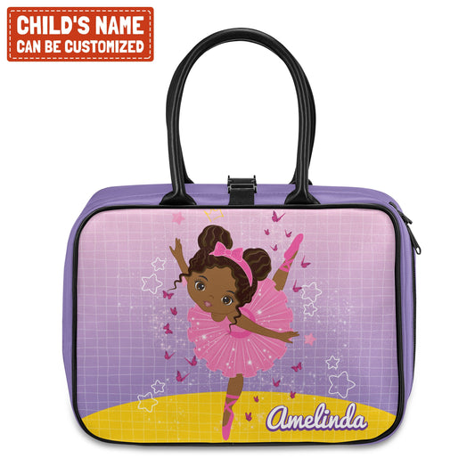 Personalized Ballet Dancing Little Afro Girl Lunch Bag For Kids (Without Containers) Kid Lunch bag Tianci