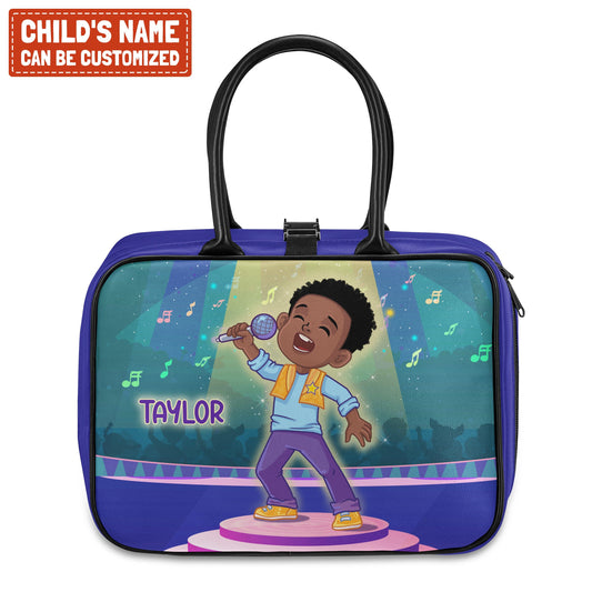 Personalized Little Afro Singer Lunch Bag For Kids (Without Containers) Kid Lunch bag Tianci