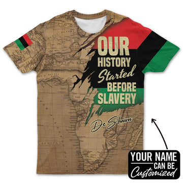 Power African T-shirt AOP Tee Tianci