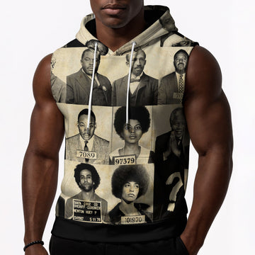 Civil Rights Leaders Sleeveless Hoodie Sleeveless Hoodie Zootop Bear