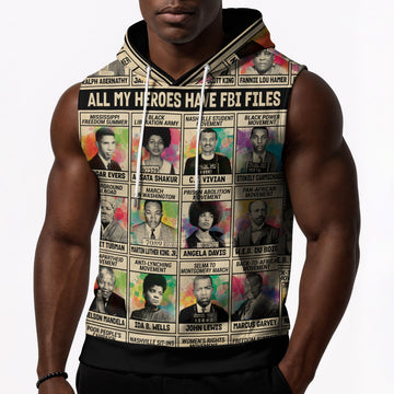 All My Heroes Have FBI Files Sleeveless Hoodie Sleeveless Hoodie Zootop Bear