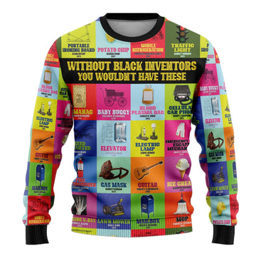 Black Inventions Sweatshirt Sweatshirt Tianci