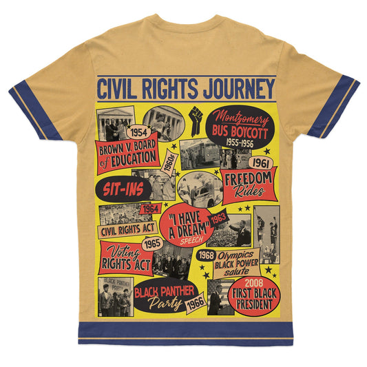 Civil Rights Events in 50s Style T-shirt AOP Tee Tianci