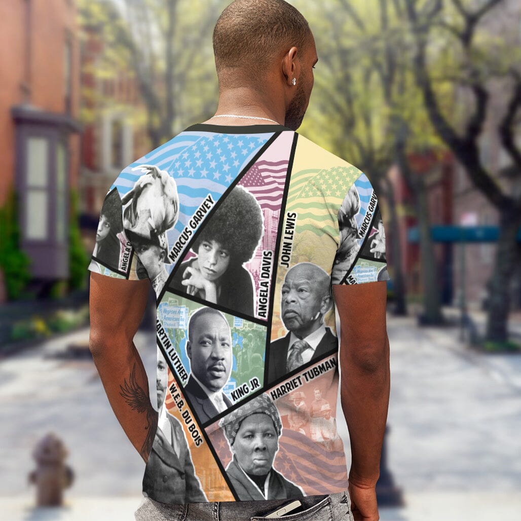 Civil Rights Icons T-shirt AOP Tee Tianci