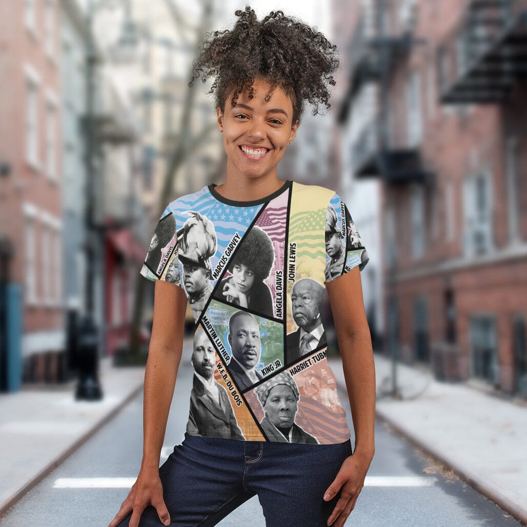 Civil Rights Icons T-shirt AOP Tee Tianci