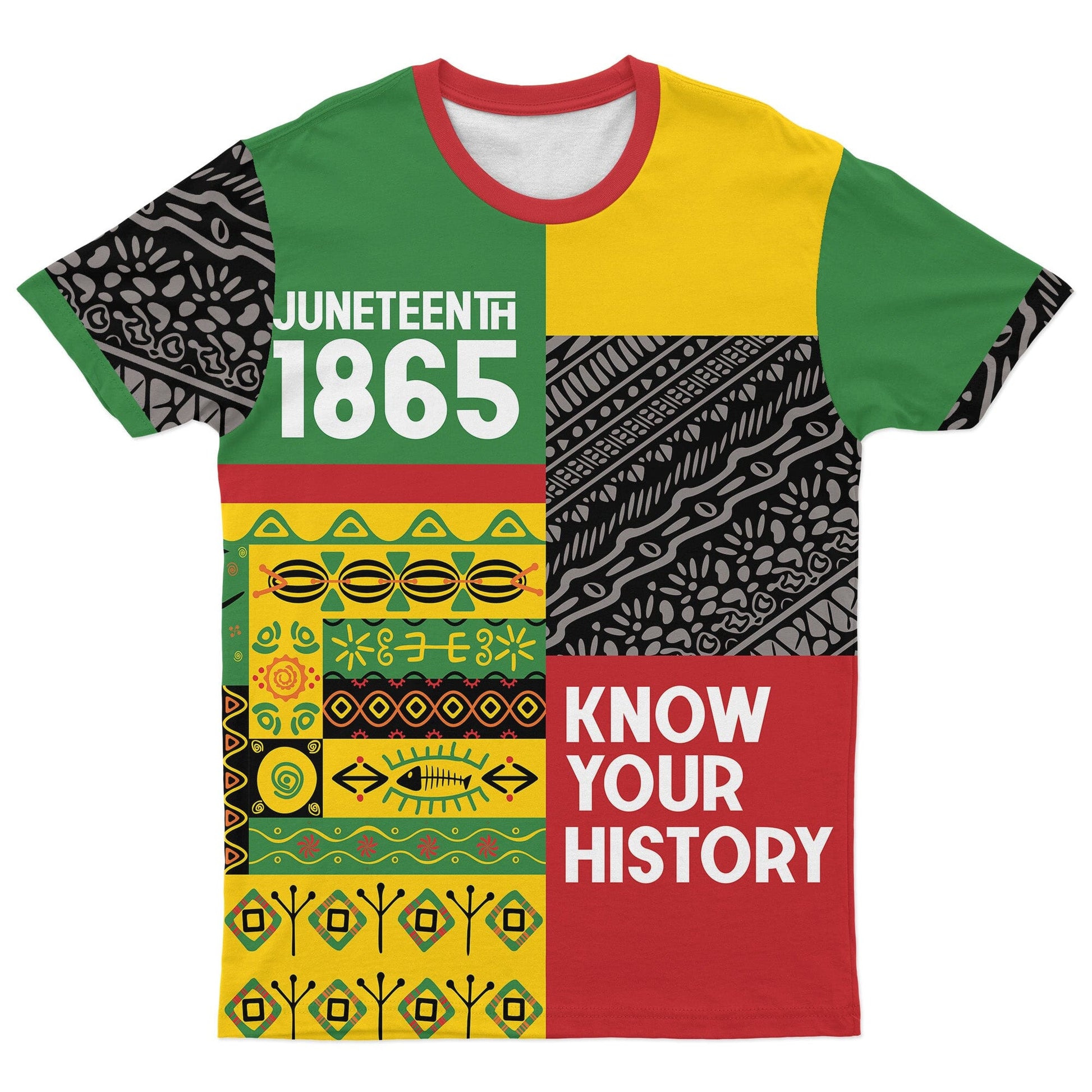 Juneteenth Heritage T-shirt AOP Tee Tianci 