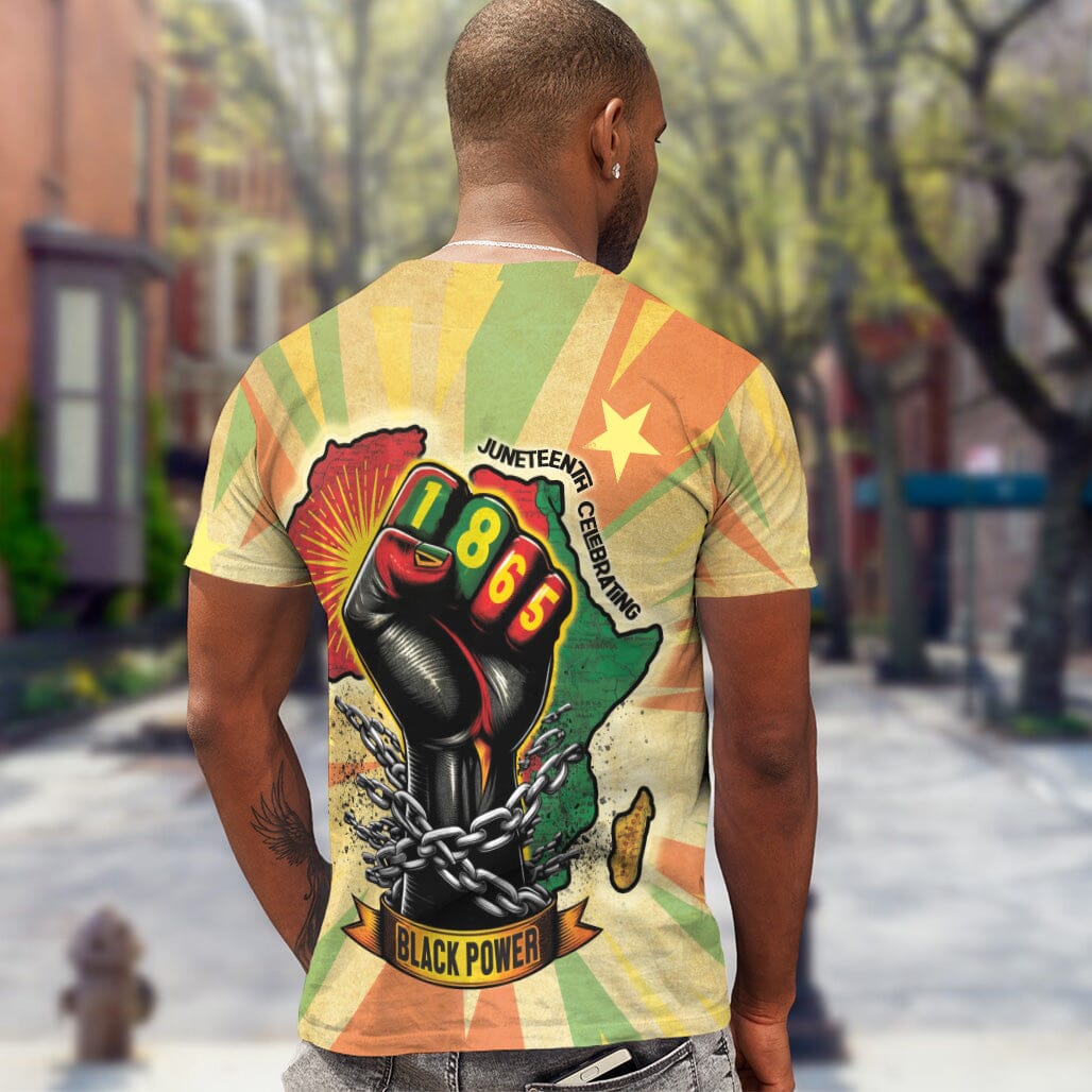 Resilience of Freedom Juneteenth T-shirt AOP Tee Tianci 