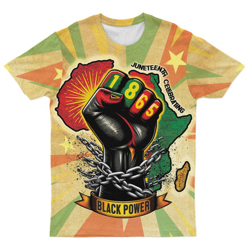 Resilience of Freedom Juneteenth T-shirt AOP Tee Tianci