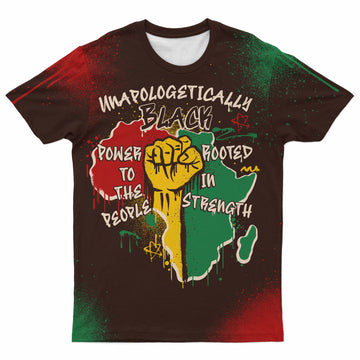 Power in Our Roots T-shirt AOP Tee Tianci