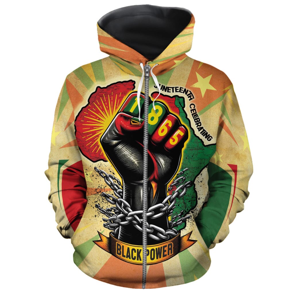 Resilience of Freedom Juneteenth All-over Hoodie Hoodie Tianci 