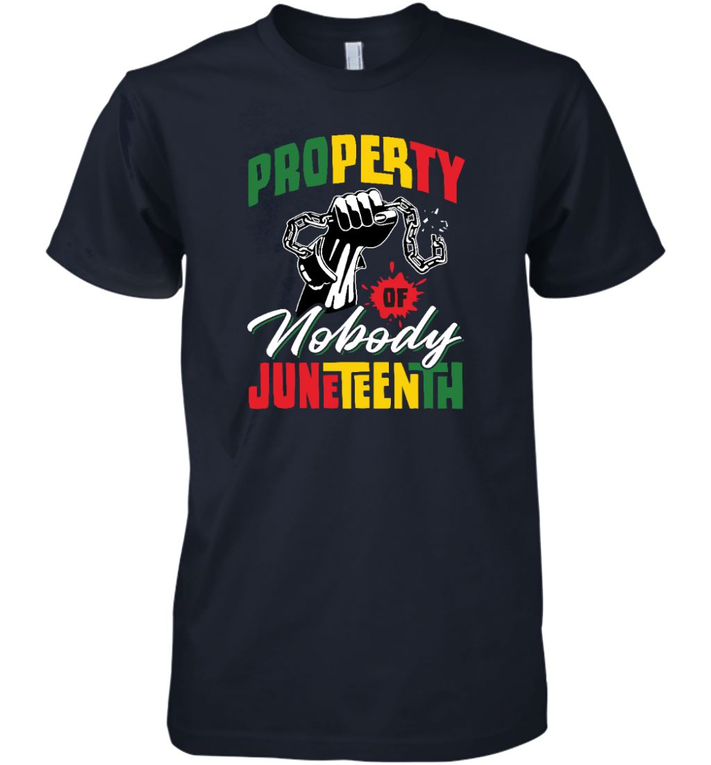 Property Of Nobody Juneteenth T-shirt Apparel Gearment Premium T-Shirt Black S