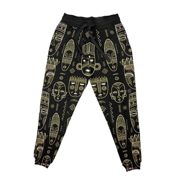 African Mask Joggers Joggers Tianci 