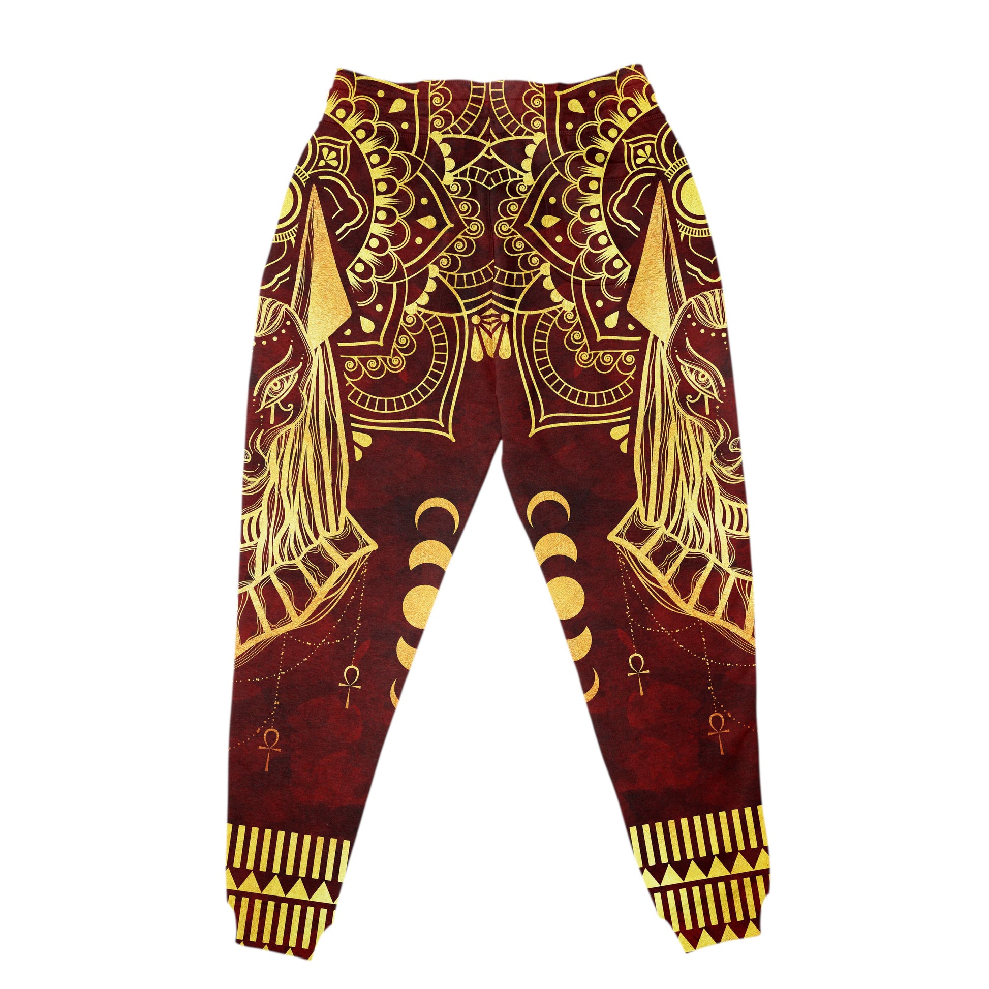 Anubis Pattern In Red Joggers Joggers Tianci 