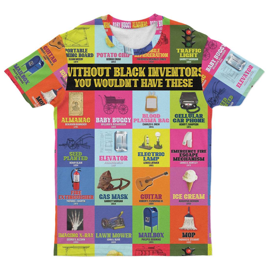 Black Inventions T-shirt AOP Tee Tianci S