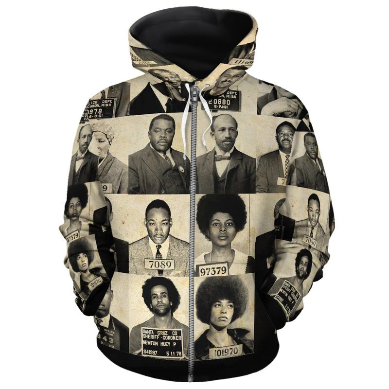Civil Rights Leaders All-over Hoodie Hoodie Tianci Zip S