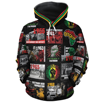 Civil Rights Movement Poster Art All-over Hoodie Hoodie Tianci