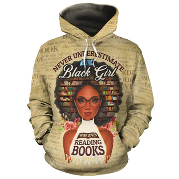 Never Underestimate A Book Lover All-over Hoodie Hoodie Tianci Pullover S