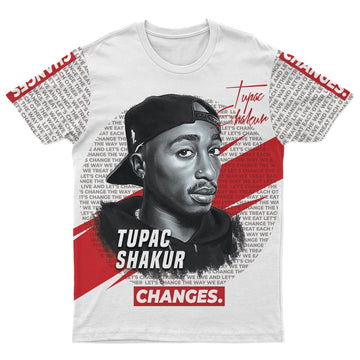Tupac Change T-shirt AOP Tee Tianci