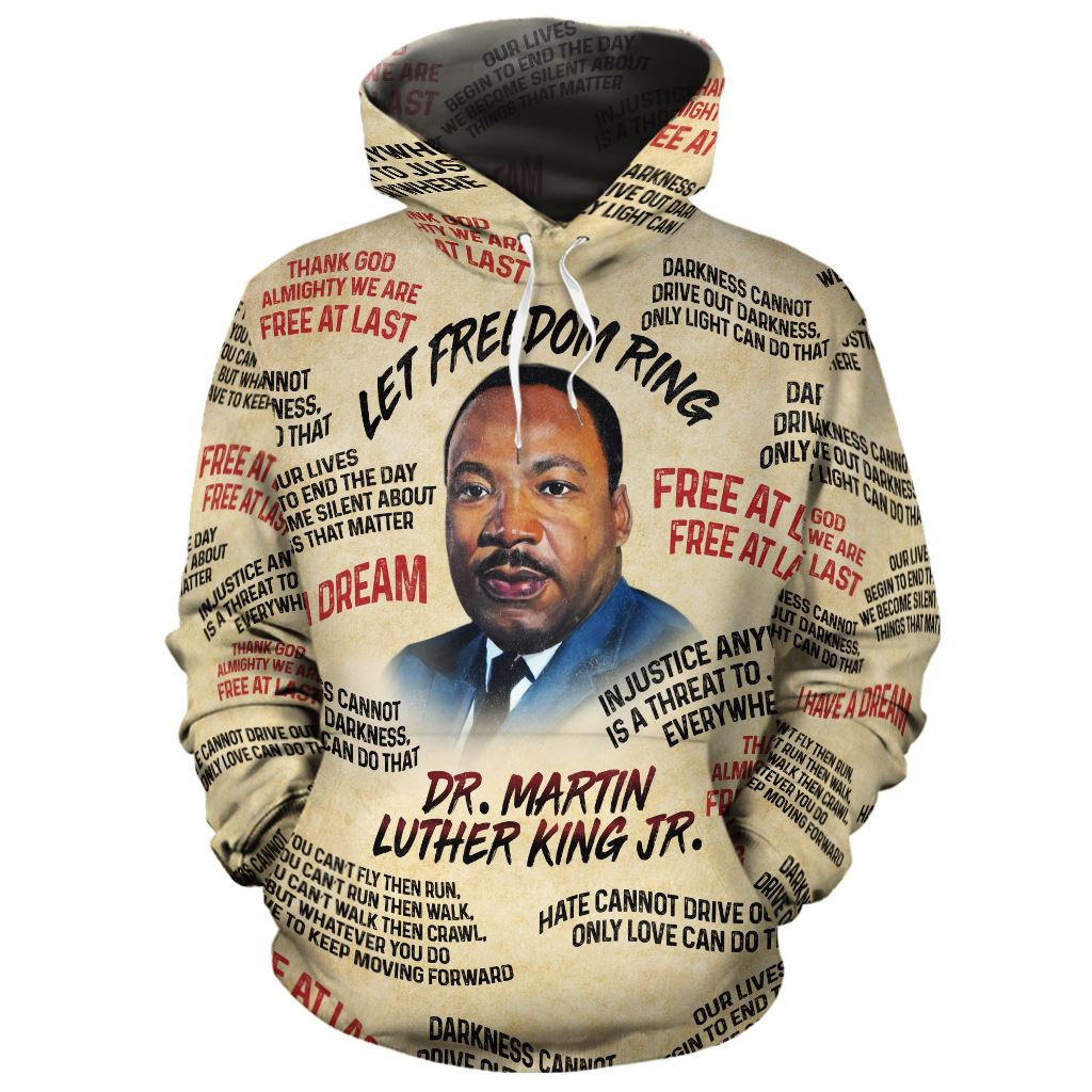Martin Luther King The Leader All-over Hoodie African American