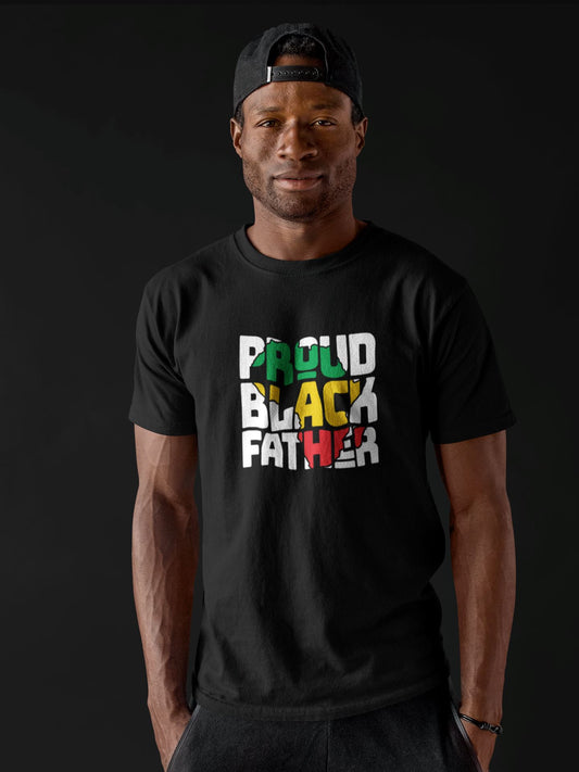 Proud Black Father T-shirt Apparel Gearment