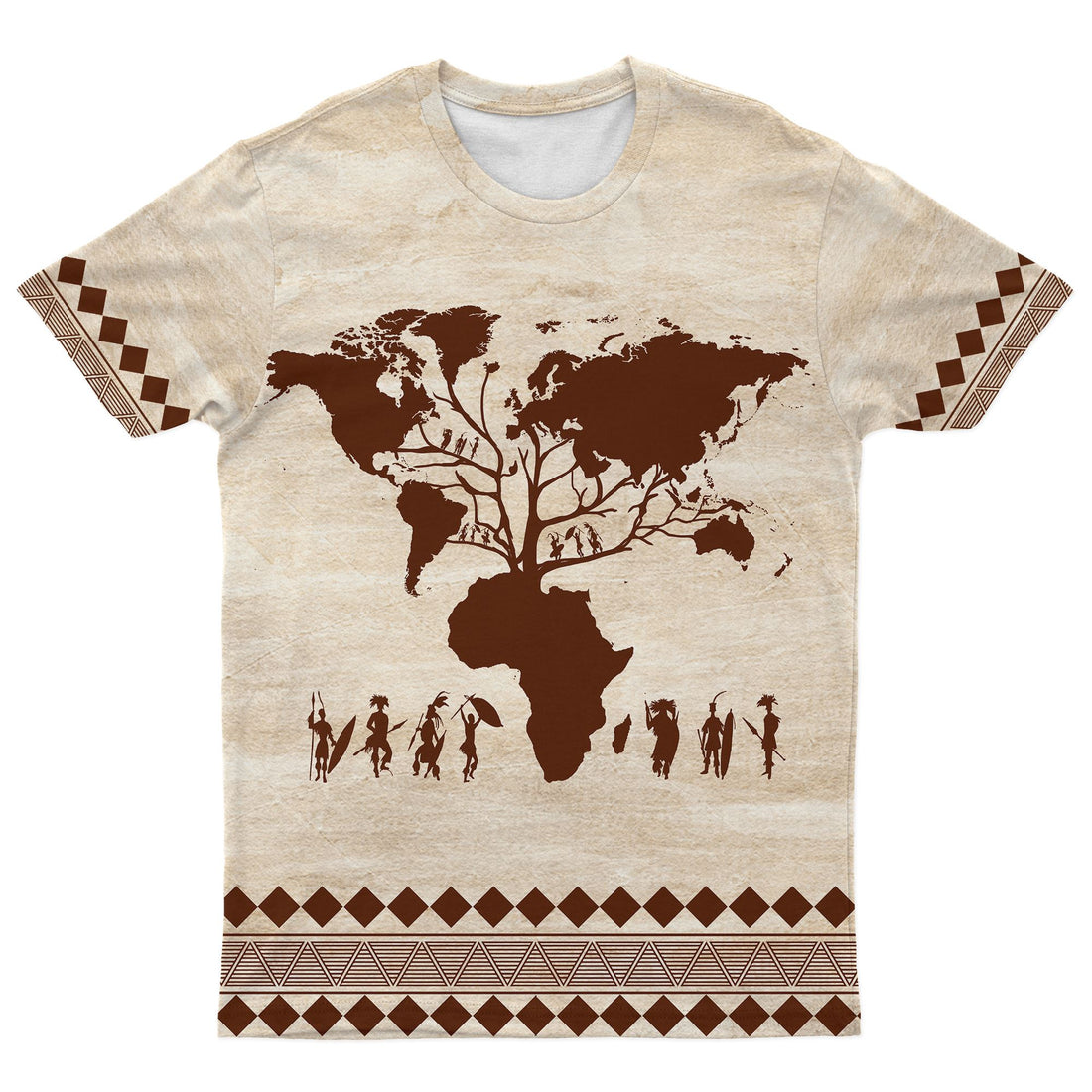 Root Africa T-shirt 1 AOP Tee Tianci
