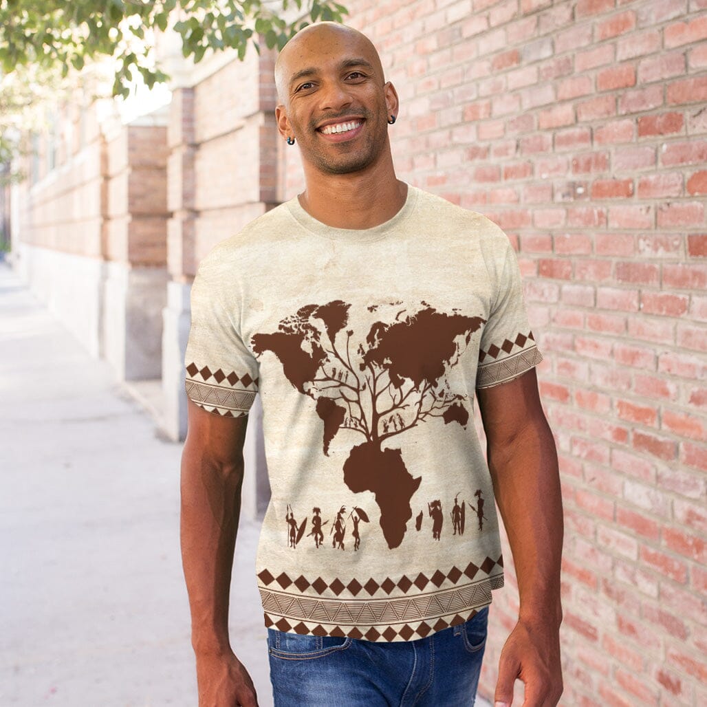 Root Africa T-shirt 1 AOP Tee Tianci