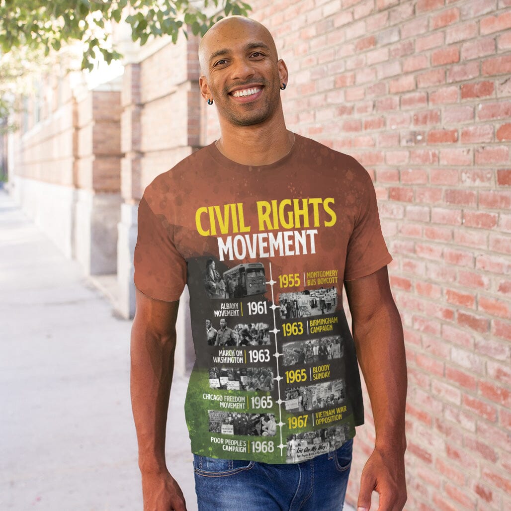Civil Rights Movement T-shirt AOP Tee Tianci