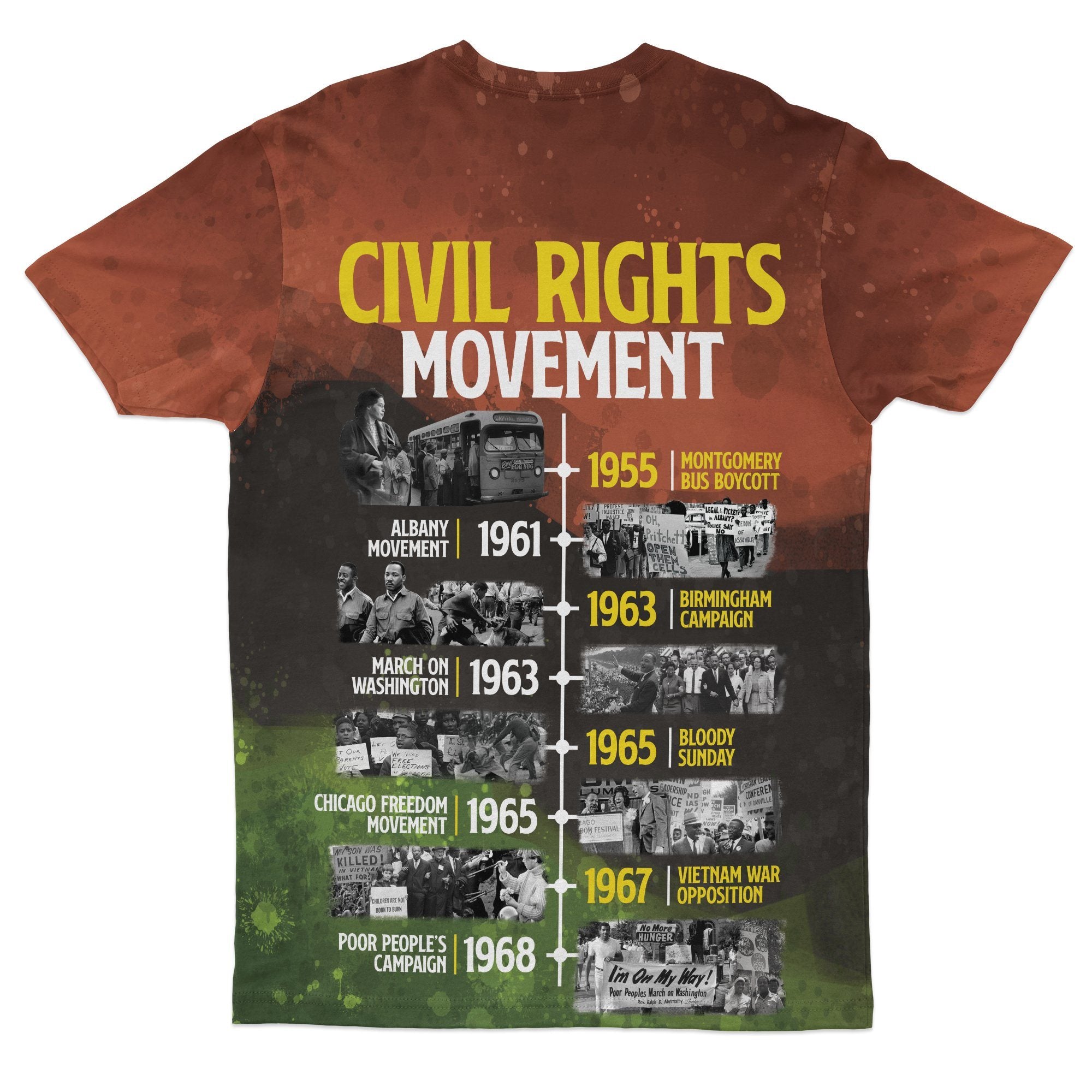 Civil Rights Movement T-shirt AOP Tee Tianci