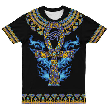 Egyptian Ankh Ft Eye Of Ra T-shirt AOP Tee Tianci S