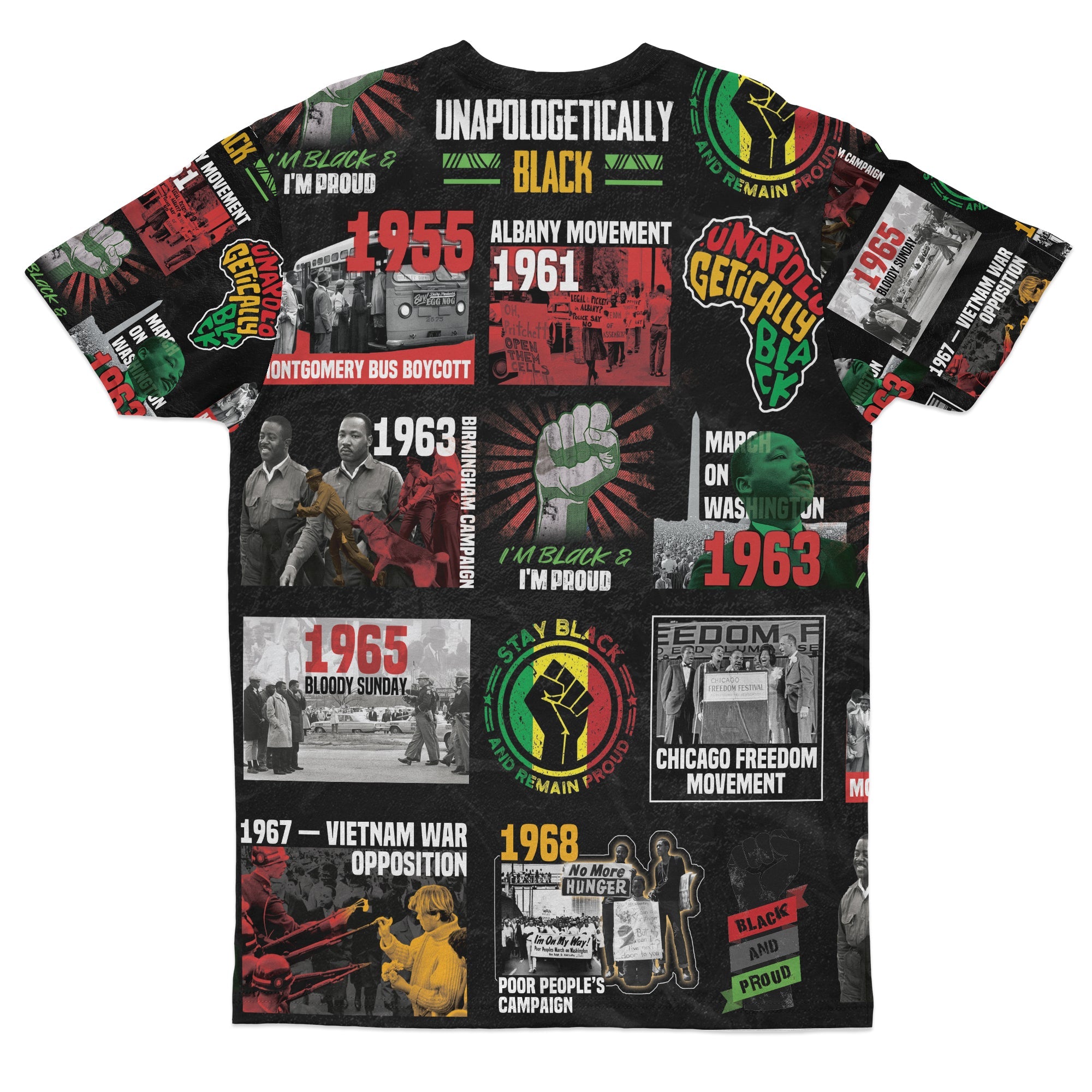 Civil Rights Movement Poster Art T-shirt AOP Tee Tianci