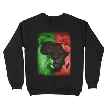 Lion Map Sweatshirt Apparel Gearment Black S 