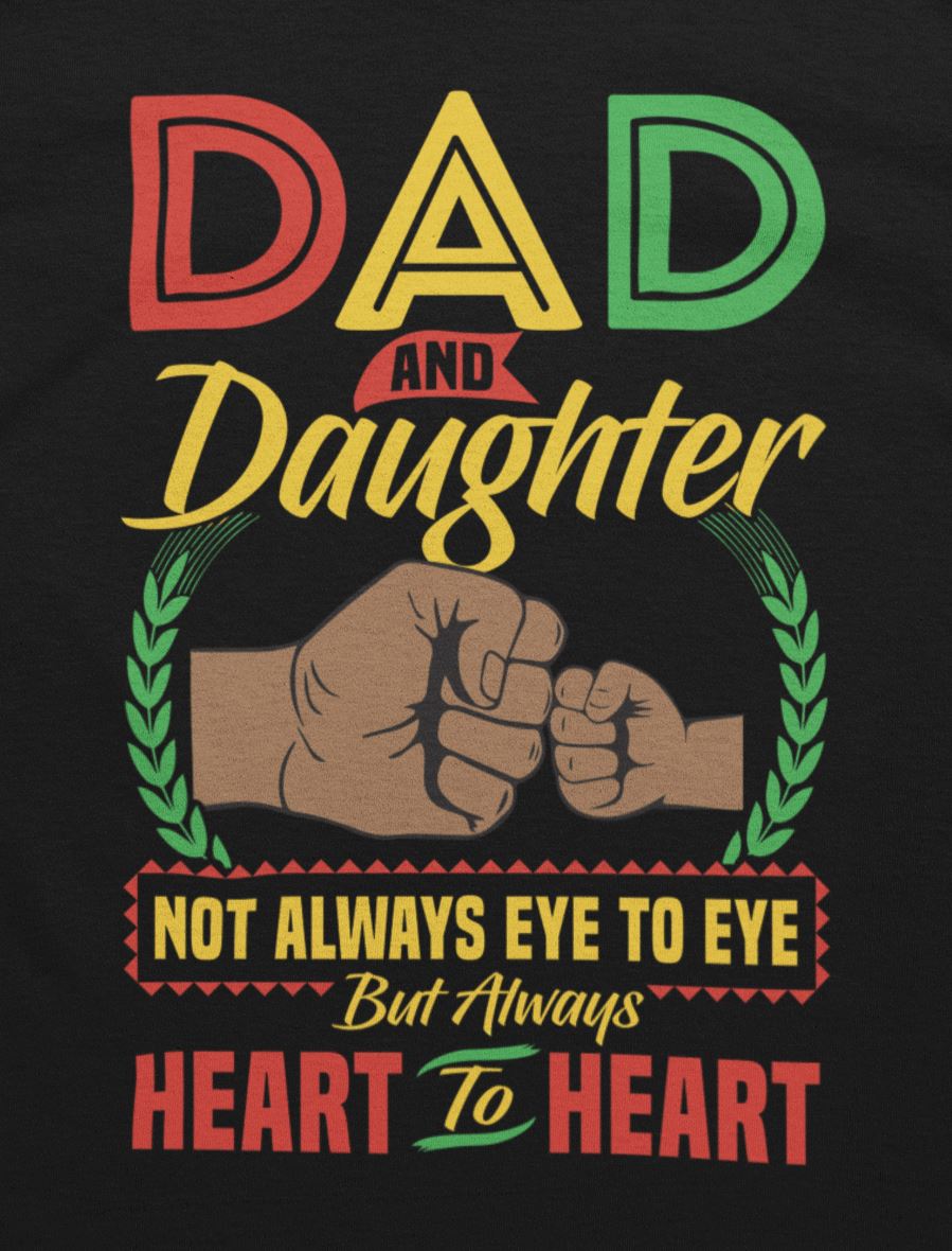 Dad And Daughter Heart To Heart T-Shirt Apparel Gearment 