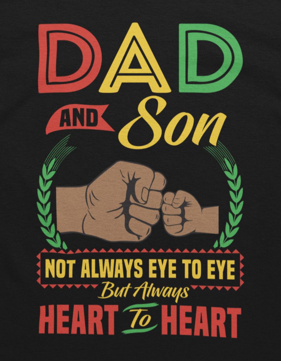 Dad And Son Heart To Heart T-Shirt Apparel Gearment 