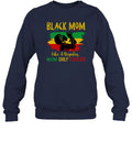 Black Mom Like A Regular Mom Only Cooler T-shirt Apparel Gearment Sweatshirt Navy S