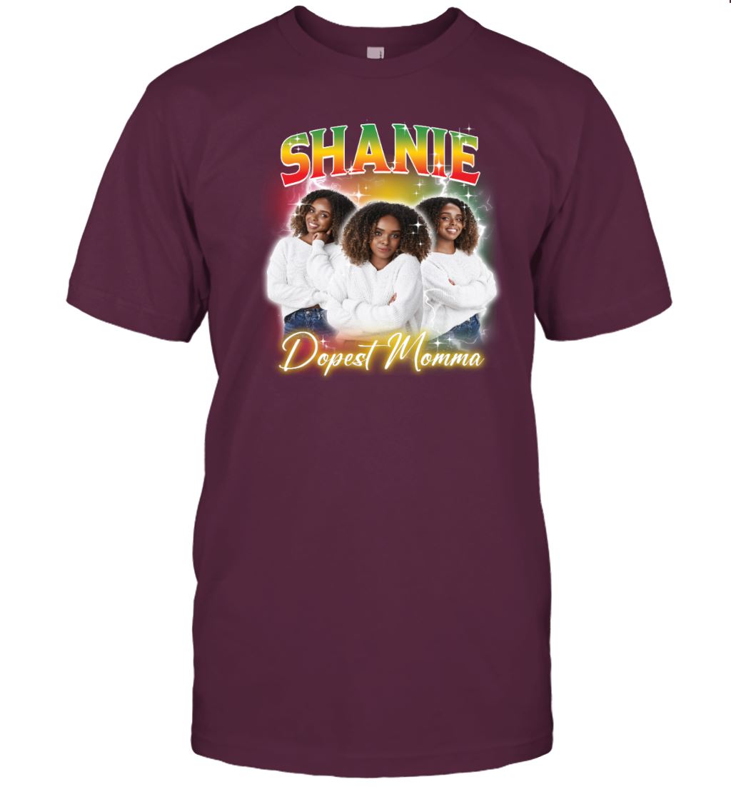 Dopest Momma Bootleg Shirt Apparel Gearment Unisex T-shirt Maroon S