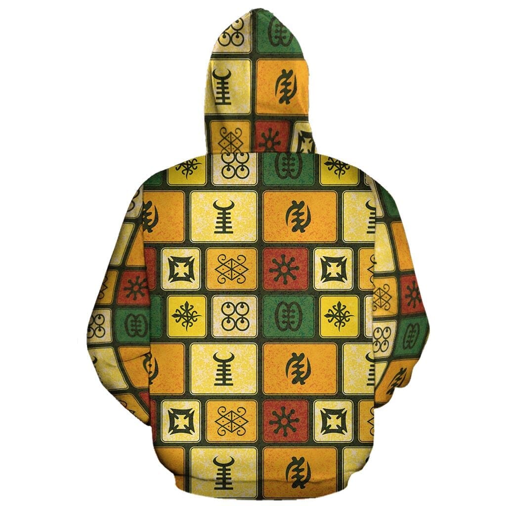Adinkra Symbols Premium Hoodie Fleece Hoodie Zootop Bear 